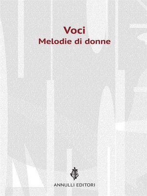 cover image of Voci. Melodie di donne